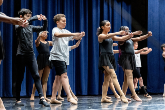 Milwaukee Ballet Releve students perform for their peers at their elementary school