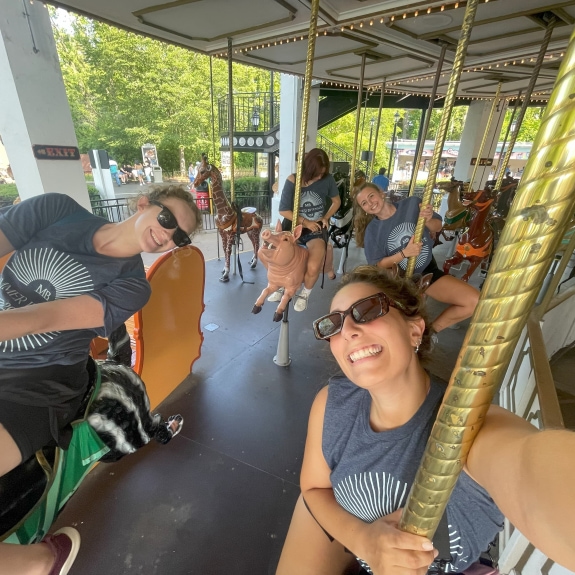 Group at Six Flags Great America in Gurnee