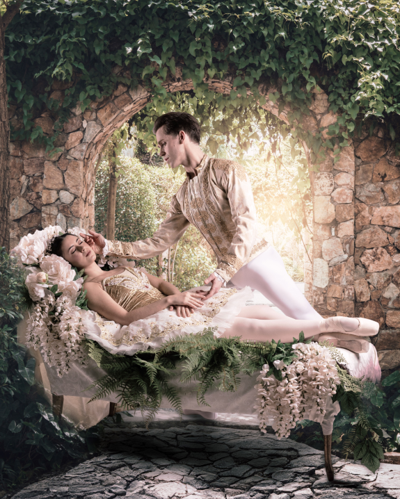 Alana Griffith and Marko Micov, as Aurora and Prince, in Sleeping Beauty
